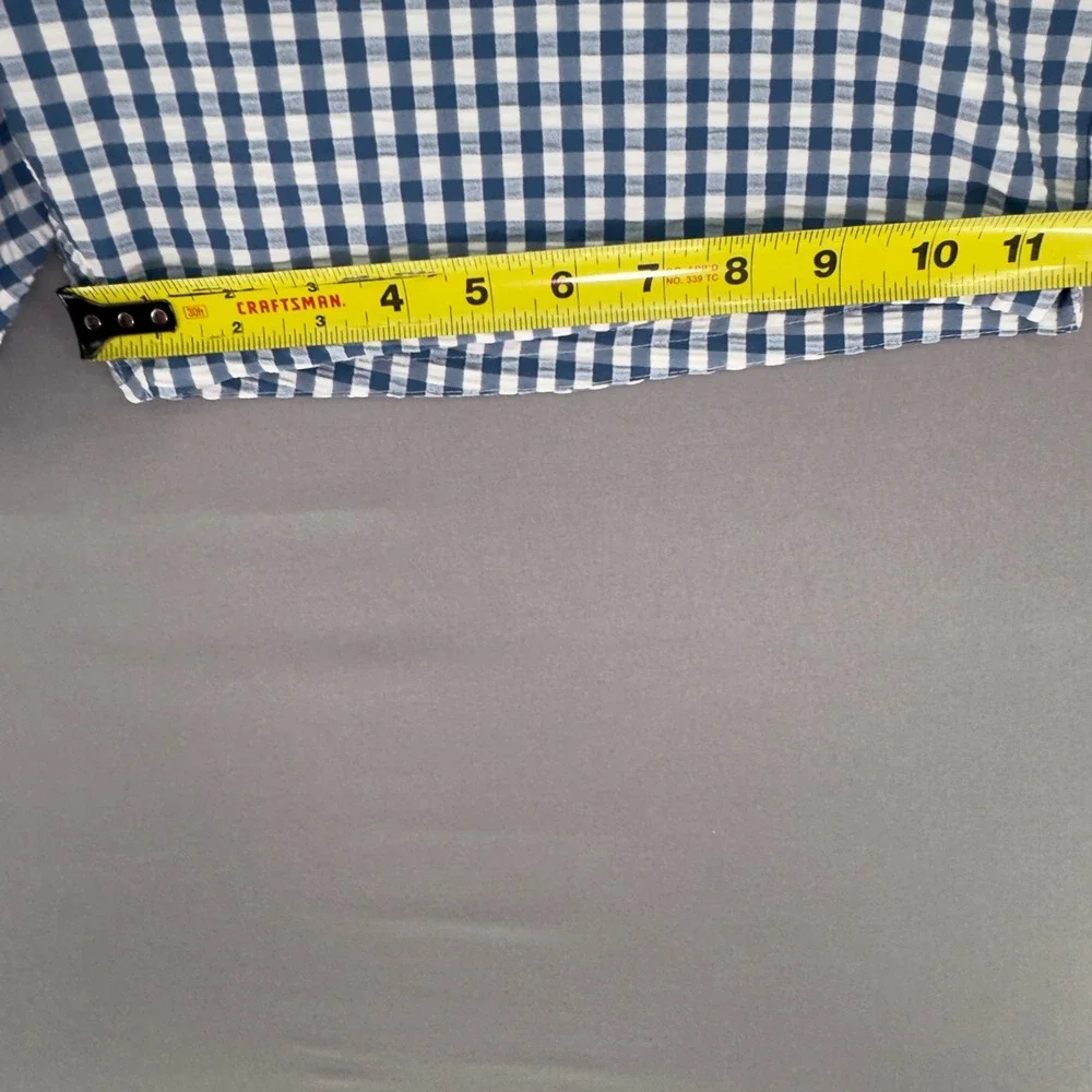 Bonobos Seersucker Surf Swim Trunks Mens L Large Blue Gingham Check 7